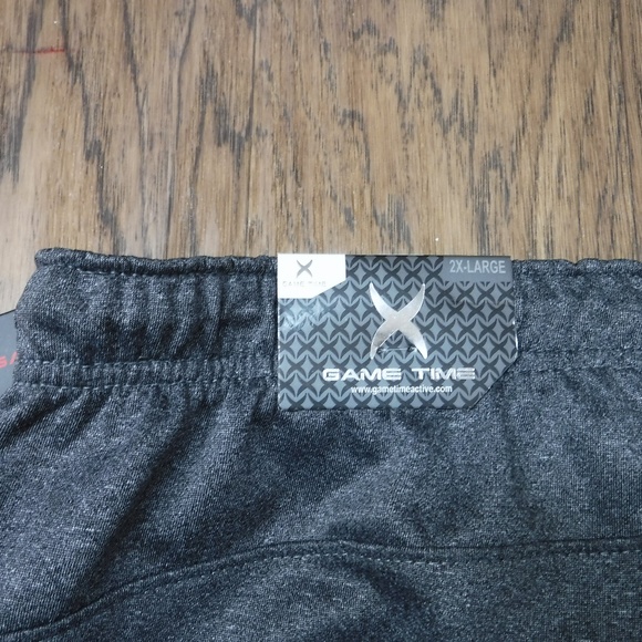 Game Time Rapid Dry Tech Black Accent on GrayElastic Waistband Athletic Pant - Picture 6 of 8